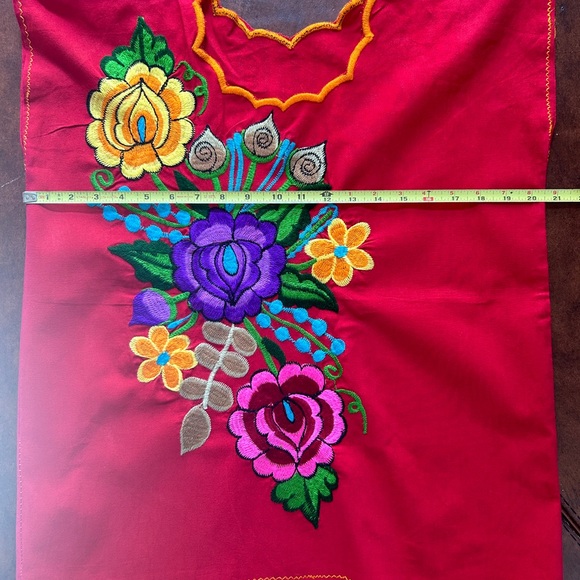 Traditional Mexican blouse day of the dead Halloween - Picture 2 of 2